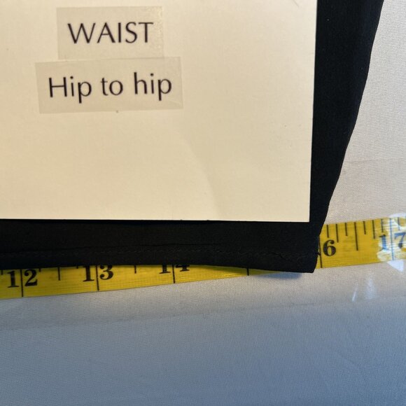 Y2K Women Medium Black Whimsy Goth Cottage Core Tiered Midi Skirt Side Zip Lined - Picture 3 of 8